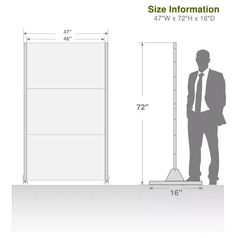 Séparation en acier marron à lamelles larges/étroites B-Style | 183H x 120W x 40P cm