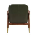 Christopher Knight Home Freja Chaise d'appoint moderne en similicuir et bois (lot de 2)