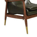 Christopher Knight Home Freja Chaise d'appoint moderne en similicuir et bois (lot de 2)