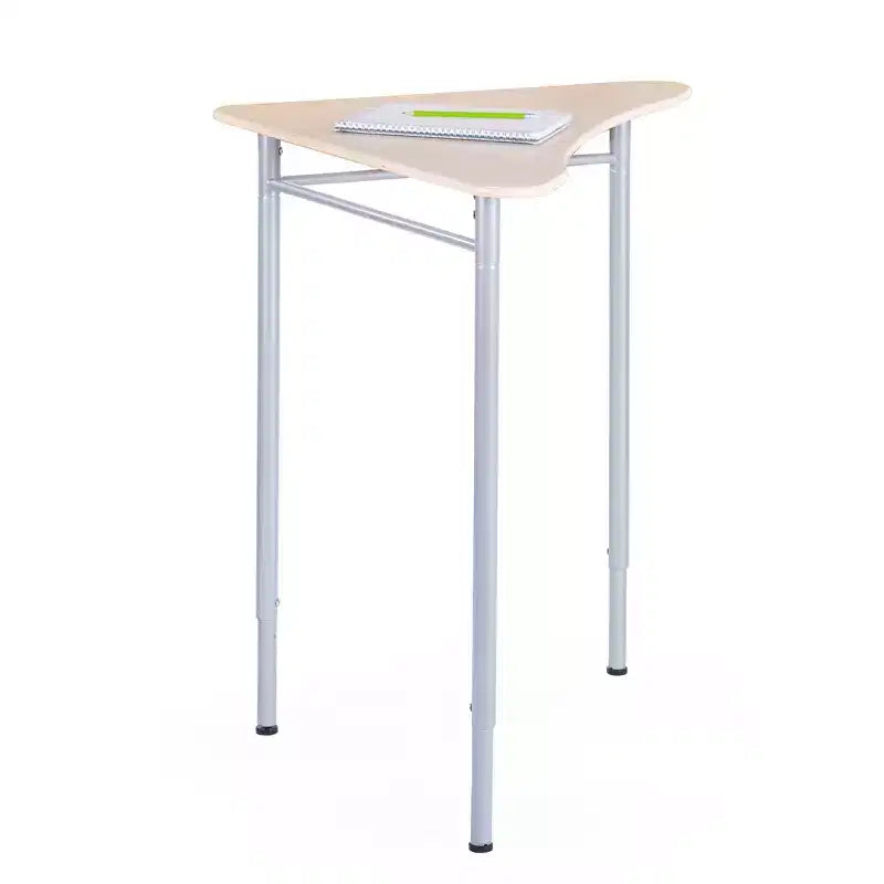 Bureau réglable Guidecraft – Triangle pour enfants et adultes : bureau en bois à hauteur réglable avec pieds en métal pour la maison, la salle de classe et le bureau