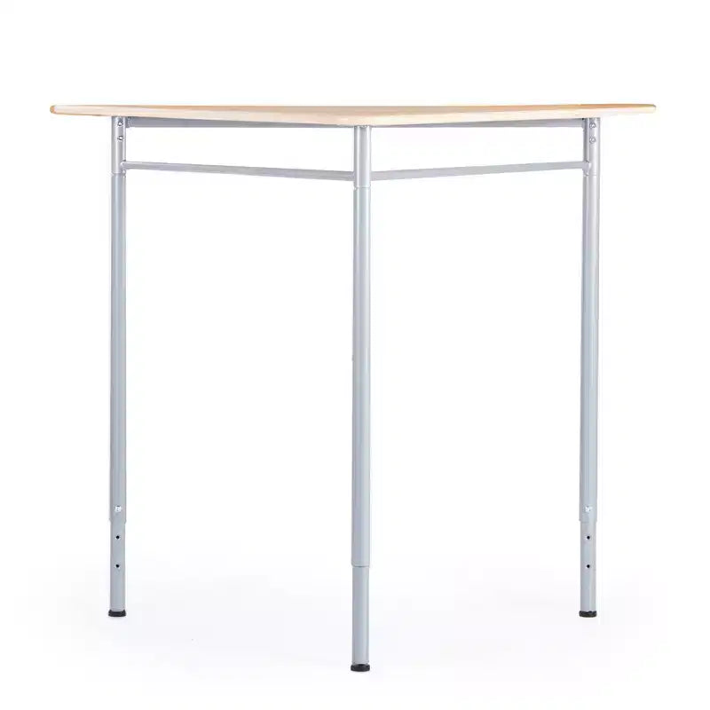 Bureau réglable Guidecraft – Triangle pour enfants et adultes : bureau en bois à hauteur réglable avec pieds en métal pour la maison, la salle de classe et le bureau