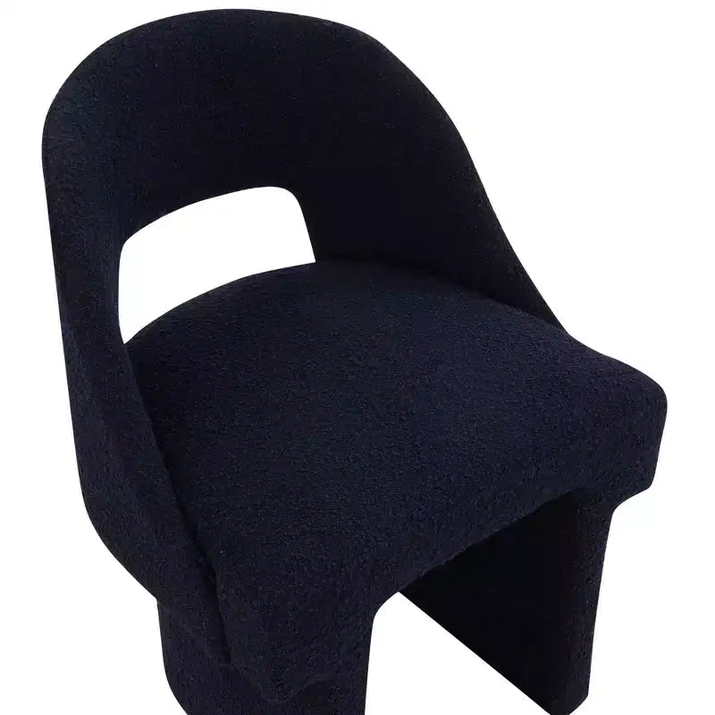 Fauteuil d'appoint moderne LeisureMod Quell avec boucle latérale – Siège élégant et confortable, dossier incurvé, parfait pour le salon, la chambre ou le boudoir