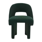 Fauteuil d'appoint moderne LeisureMod Quell avec boucle latérale – Siège élégant et confortable, dossier incurvé, parfait pour le salon, la chambre ou le boudoir