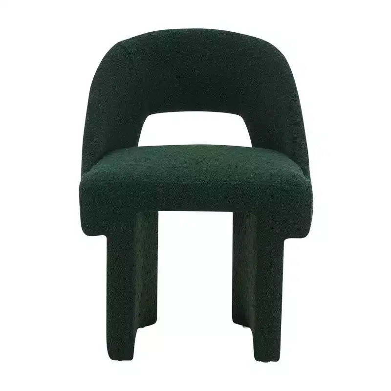 Fauteuil d'appoint moderne LeisureMod Quell avec boucle latérale – Siège élégant et confortable, dossier incurvé, parfait pour le salon, la chambre ou le boudoir