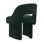 Fauteuil d'appoint moderne LeisureMod Quell avec boucle latérale – Siège élégant et confortable, dossier incurvé, parfait pour le salon, la chambre ou le boudoir