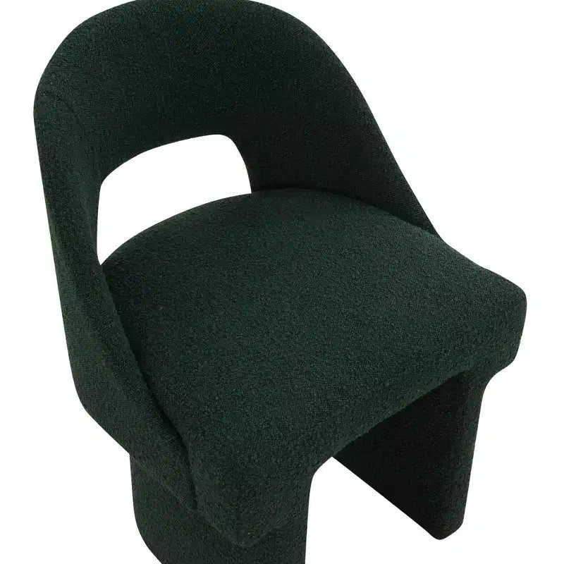 Fauteuil d'appoint moderne LeisureMod Quell avec boucle latérale – Siège élégant et confortable, dossier incurvé, parfait pour le salon, la chambre ou le boudoir