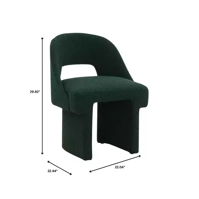 Fauteuil d'appoint moderne LeisureMod Quell avec boucle latérale – Siège élégant et confortable, dossier incurvé, parfait pour le salon, la chambre ou le boudoir