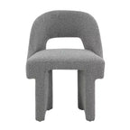 Fauteuil d'appoint moderne LeisureMod Quell avec boucle latérale – Siège élégant et confortable, dossier incurvé, parfait pour le salon, la chambre ou le boudoir