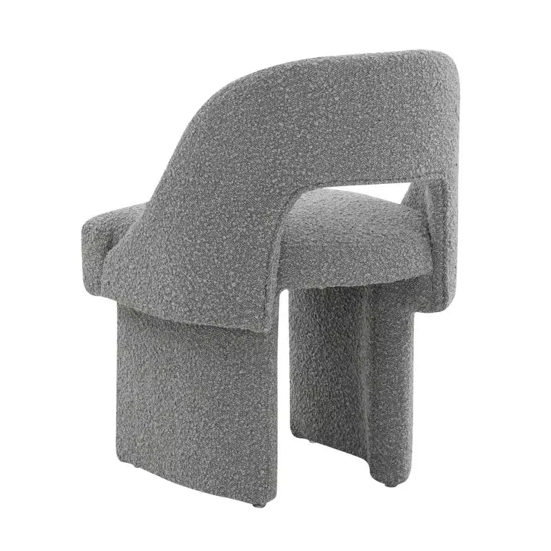 Fauteuil d'appoint moderne LeisureMod Quell avec boucle latérale – Siège élégant et confortable, dossier incurvé, parfait pour le salon, la chambre ou le boudoir