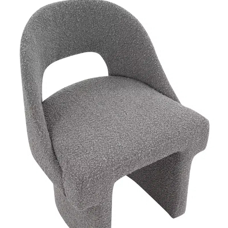 Fauteuil d'appoint moderne LeisureMod Quell avec boucle latérale – Siège élégant et confortable, dossier incurvé, parfait pour le salon, la chambre ou le boudoir