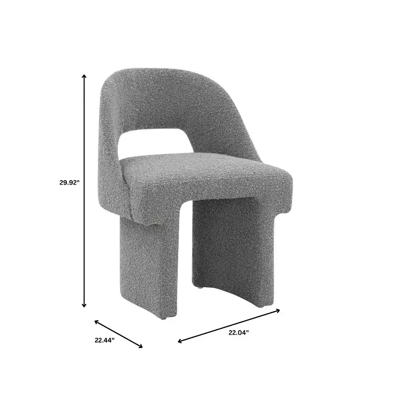 Fauteuil d'appoint moderne LeisureMod Quell avec boucle latérale – Siège élégant et confortable, dossier incurvé, parfait pour le salon, la chambre ou le boudoir