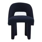Fauteuil d'appoint moderne LeisureMod Quell avec boucle latérale – Siège élégant et confortable, dossier incurvé, parfait pour le salon, la chambre ou le boudoir