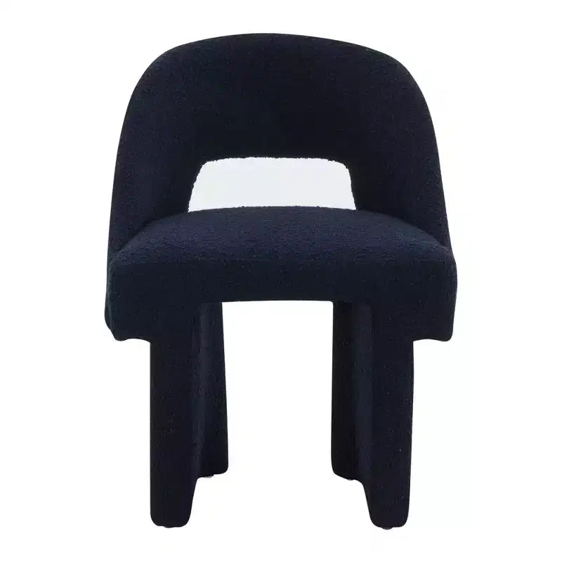 Fauteuil d'appoint moderne LeisureMod Quell avec boucle latérale – Siège élégant et confortable, dossier incurvé, parfait pour le salon, la chambre ou le boudoir