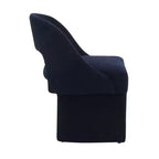 Fauteuil d'appoint moderne LeisureMod Quell avec boucle latérale – Siège élégant et confortable, dossier incurvé, parfait pour le salon, la chambre ou le boudoir