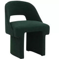 Fauteuil d'appoint moderne LeisureMod Quell avec boucle latérale – Siège élégant et confortable, dossier incurvé, parfait pour le salon, la chambre ou le boudoir