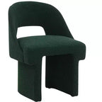 Fauteuil d'appoint moderne LeisureMod Quell avec boucle latérale – Siège élégant et confortable, dossier incurvé, parfait pour le salon, la chambre ou le boudoir