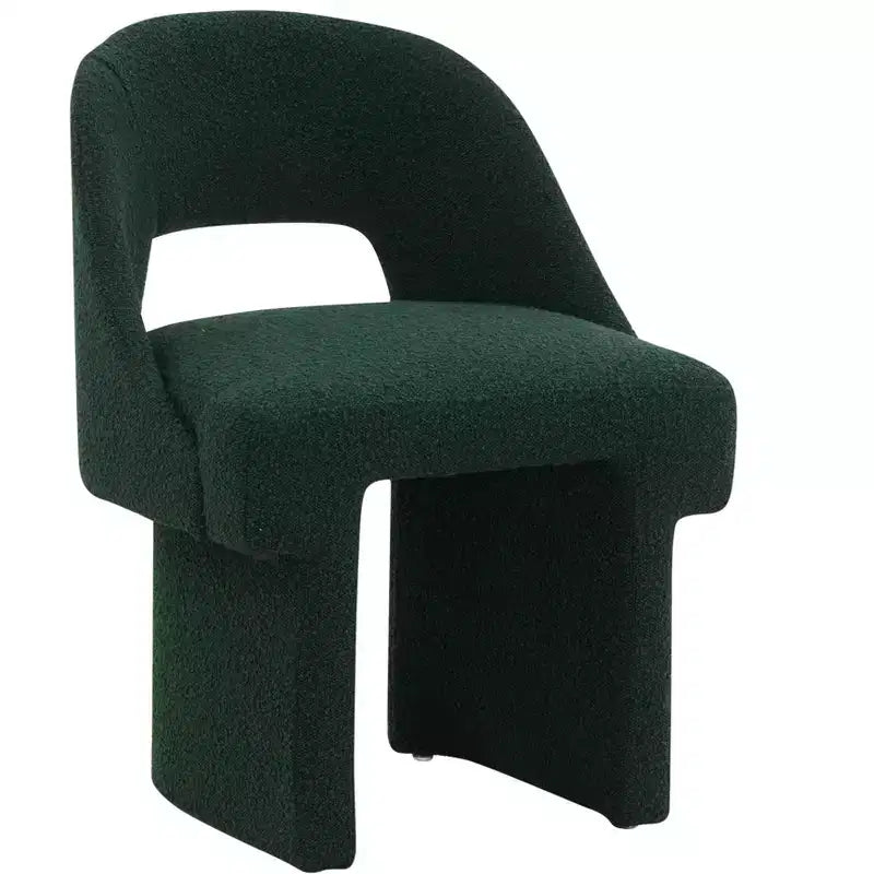 Fauteuil d'appoint moderne LeisureMod Quell avec boucle latérale – Siège élégant et confortable, dossier incurvé, parfait pour le salon, la chambre ou le boudoir