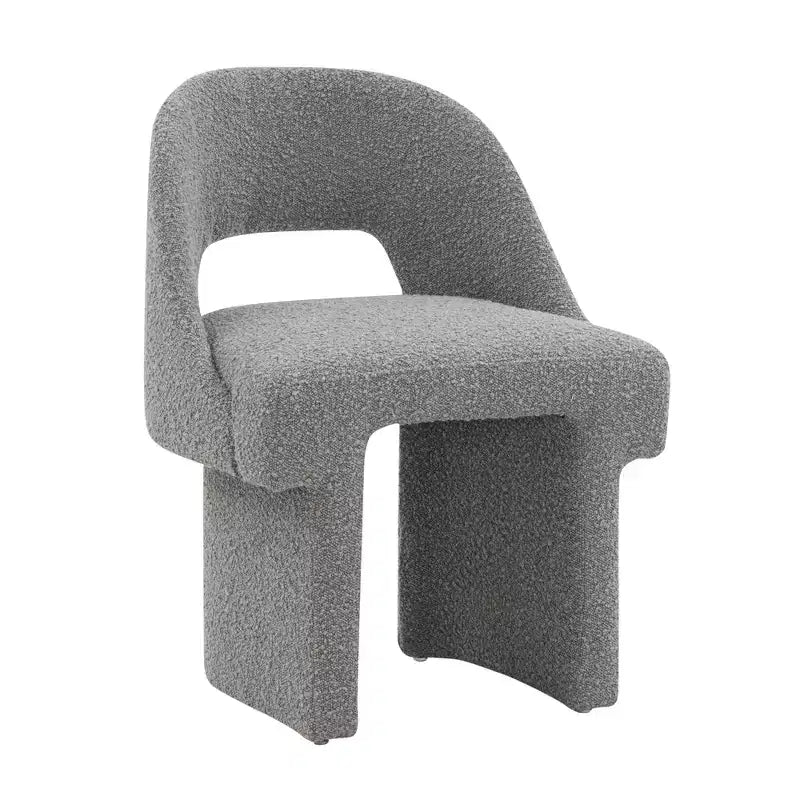 Fauteuil d'appoint moderne LeisureMod Quell avec boucle latérale – Siège élégant et confortable, dossier incurvé, parfait pour le salon, la chambre ou le boudoir