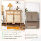 Armoire de rangement Heynemo avec tiroirs et portes, Buffet de cuisine, Buffet d'appoint, Organisateur de rangement en bois