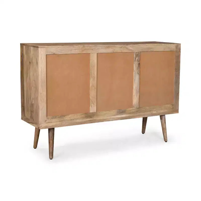 Buffet GDFStudio Latimer Boho fait main en bois de manguier avec rangement, naturel