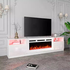 Meuble TV EROMMY pour téléviseurs jusqu'à 80 pouces avec cheminée