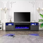Meuble TV EROMMY pour téléviseurs jusqu'à 80 pouces avec cheminée