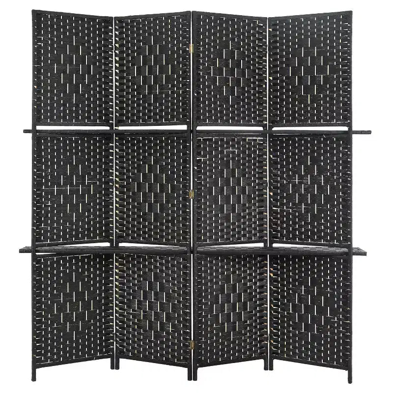 BestMassage 4/6 Panel Wooden Room Divider Folding Portable Partition Screen