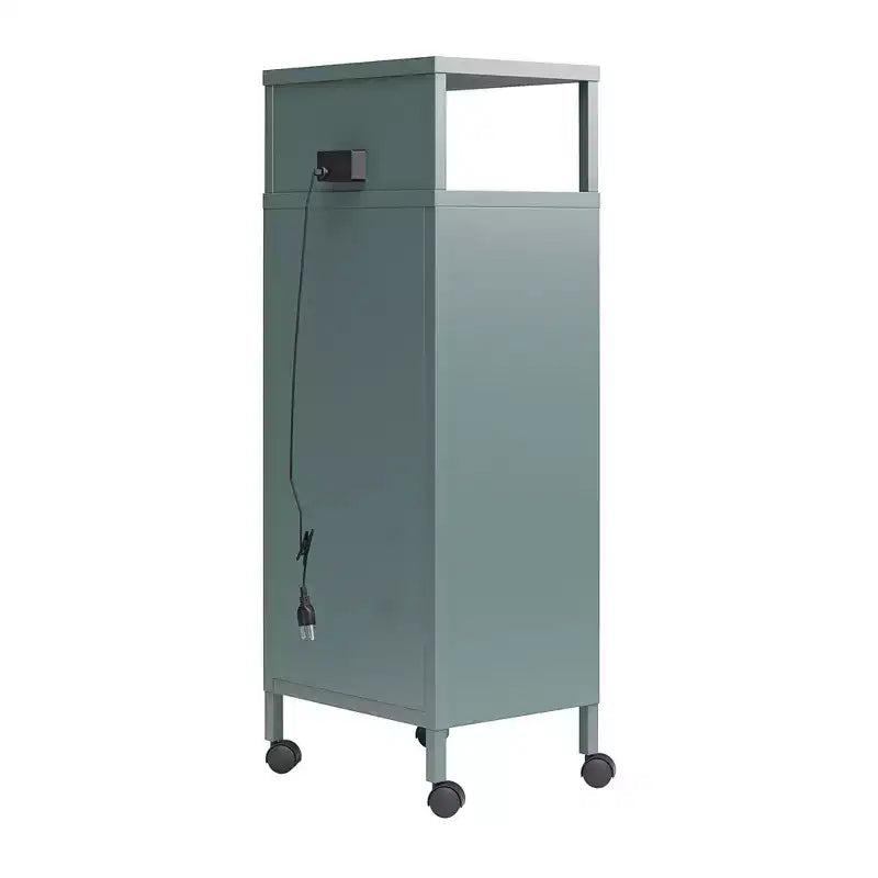 Chariot de rangement mobile de style casier en métal Novogratz Cache