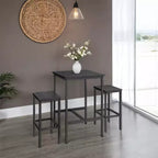 Table de bar avec tabourets, ensemble table et chaises de pub, petite table à manger pour 2 personnes, table hauteur comptoir, table haute, table et chaises hauteur bar, table à manger.
