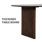 PexFix Table de salle à manger ovale avec double piédestal Tables de cuisine