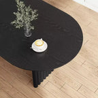PexFix Table de salle à manger ovale avec double piédestal Tables de cuisine