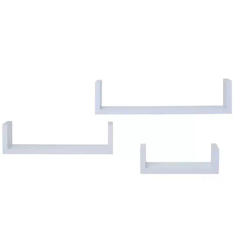 Étagères flottantes en bois blanches Lakeside Collection - Lot de 3 -