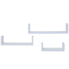 Étagères flottantes en bois blanches Lakeside Collection - Lot de 3 -
