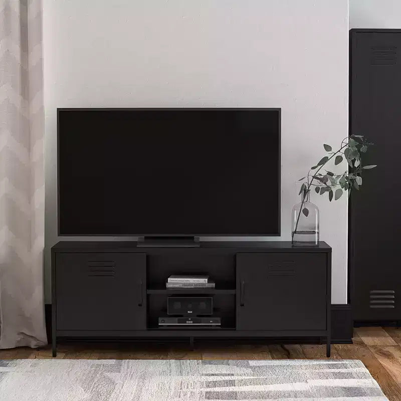 Meuble TV style casier métallique Novogratz Cache pour téléviseurs jusqu'à 65 pouces