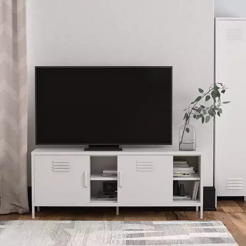 Meuble TV style casier métallique Novogratz Cache pour téléviseurs jusqu'à 65 pouces