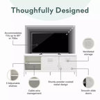 Meuble TV style casier métallique Novogratz Cache pour téléviseurs jusqu'à 65 pouces