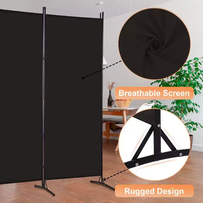 BestMassage Paravent pliable 3 panneaux de 1,8 m avec connecteur en plastique renforcé