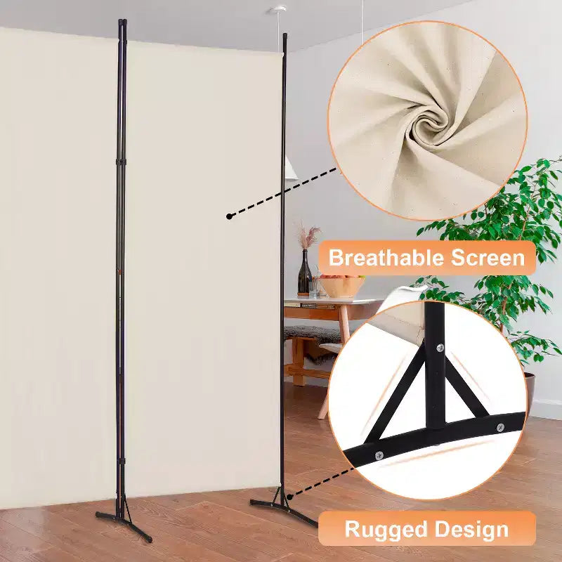 BestMassage Paravent pliable 3 panneaux de 1,8 m avec connecteur en plastique renforcé
