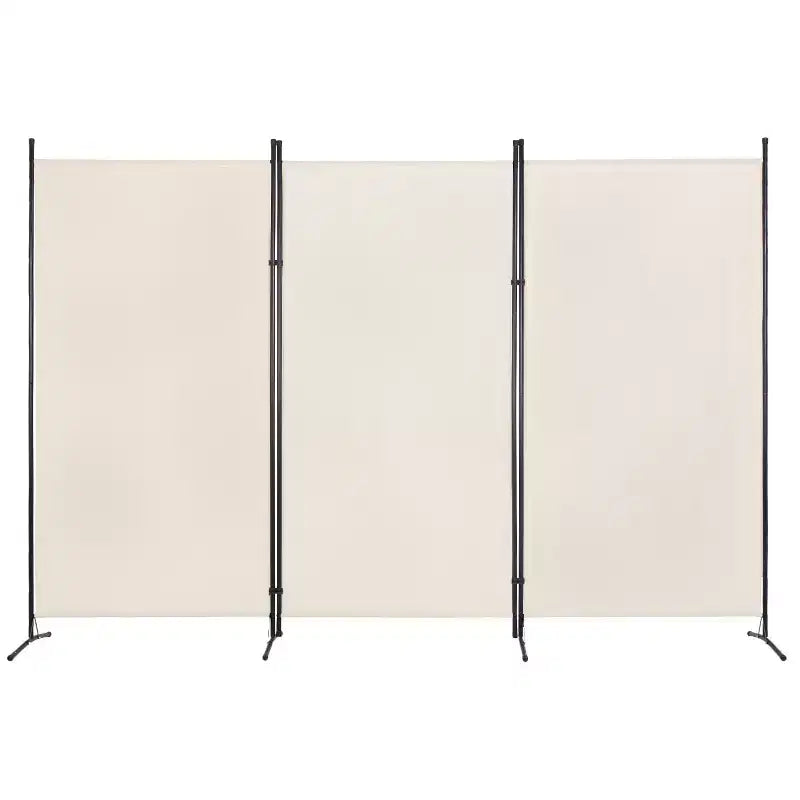 BestMassage 5.9FT Room Divider 3 Panel Folding Privacy Screen with Reinforced Plastic Connector