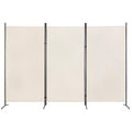BestMassage 5.9FT Room Divider 3 Panel Folding Privacy Screen with Reinforced Plastic Connector