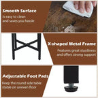 Costway Table d'appoint ronde 1/2 pièce avec panier de rangement en feutre, cadre métallique robuste, parfaite pour la chambre à coucher
