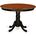 Ensemble de salle à manger rond Hartland noir et cerisier contemporain