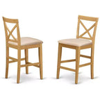 Ensemble de salle à manger hauteur comptoir en bois dur asiatique avec table de pub et chaises