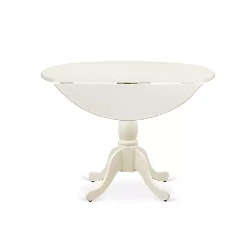 Ensemble de salle à manger rond HomeStock Lin Blanc avec 2 chaises