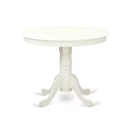Ensemble table de cuisine ronde HomeStock avec 2 chaises en lin style moderne