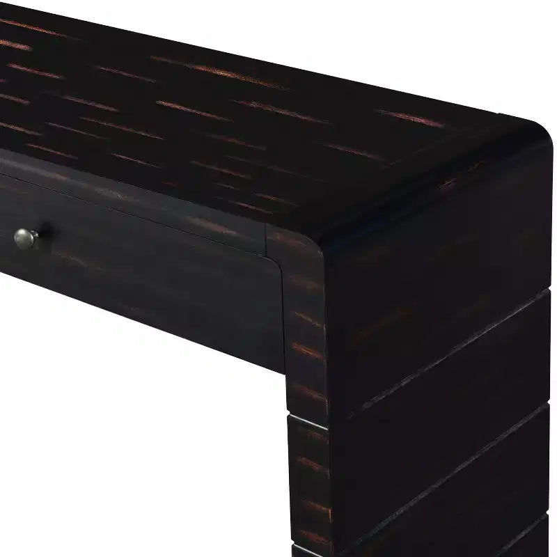 Console d'entrée en bois Whisen avec 2 tiroirs, table console rustique de style ferme avec rangement