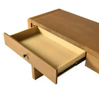 Console d'entrée en bois Whisen avec 2 tiroirs, table console rustique de style ferme avec rangement
