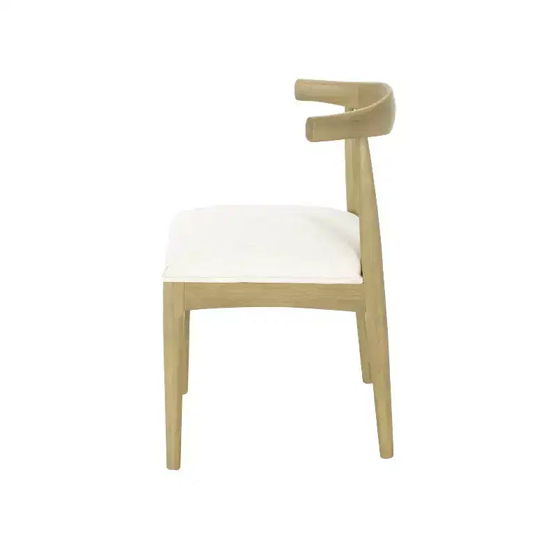Chaises de salle à manger GDFStudio Covey en tissu d'inspiration scandinave (lot de 2)