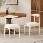 Chaises de salle à manger GDFStudio Covey en tissu d'inspiration scandinave (lot de 2)