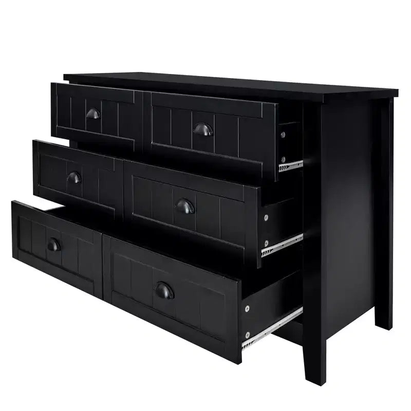 GDFStudio Commode de chevet Bowen bleu gris en bois de bouleau avec poignée coquille